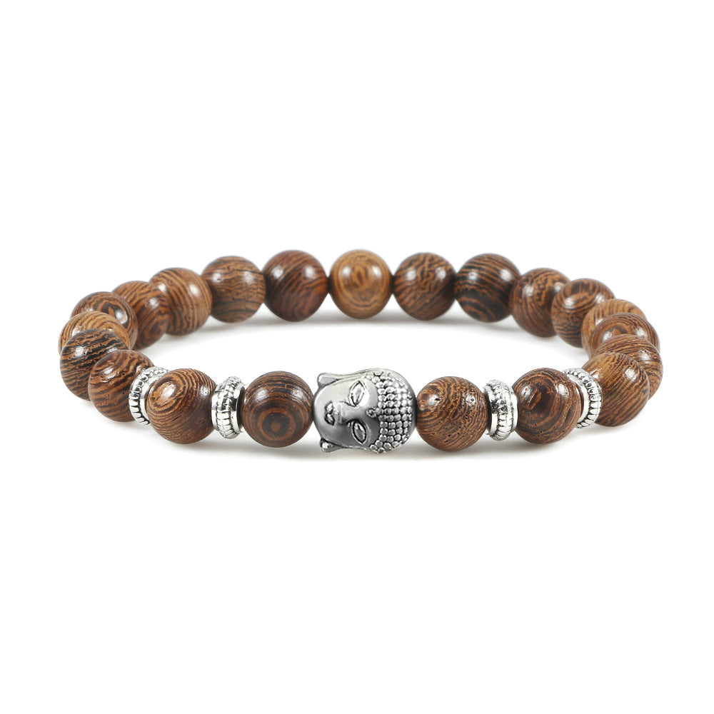 Brazalete de la cabeza de la cabeza de la cabeza del cristal de la buda de los budas de la buda